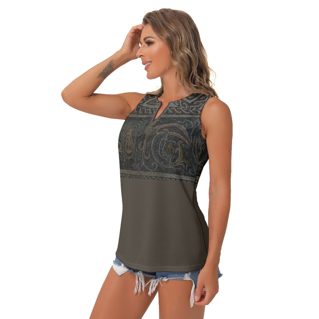 Merida Taapestry Women's Sleeveless V-Neck Top