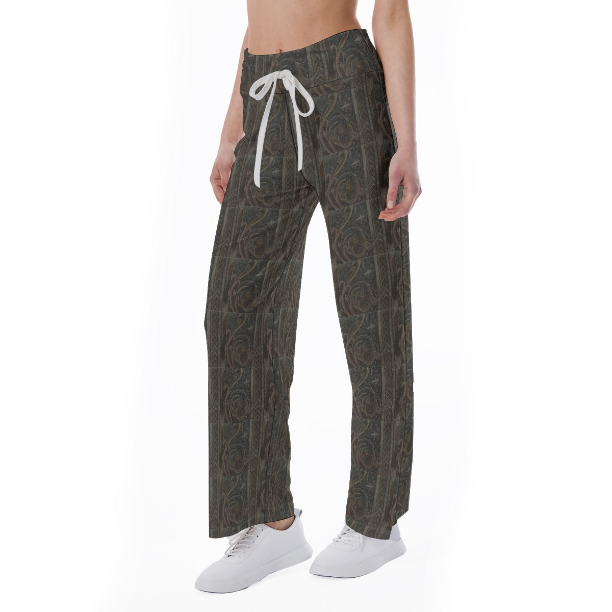 Merida Tapestry High-waisted Straight-leg Trousers