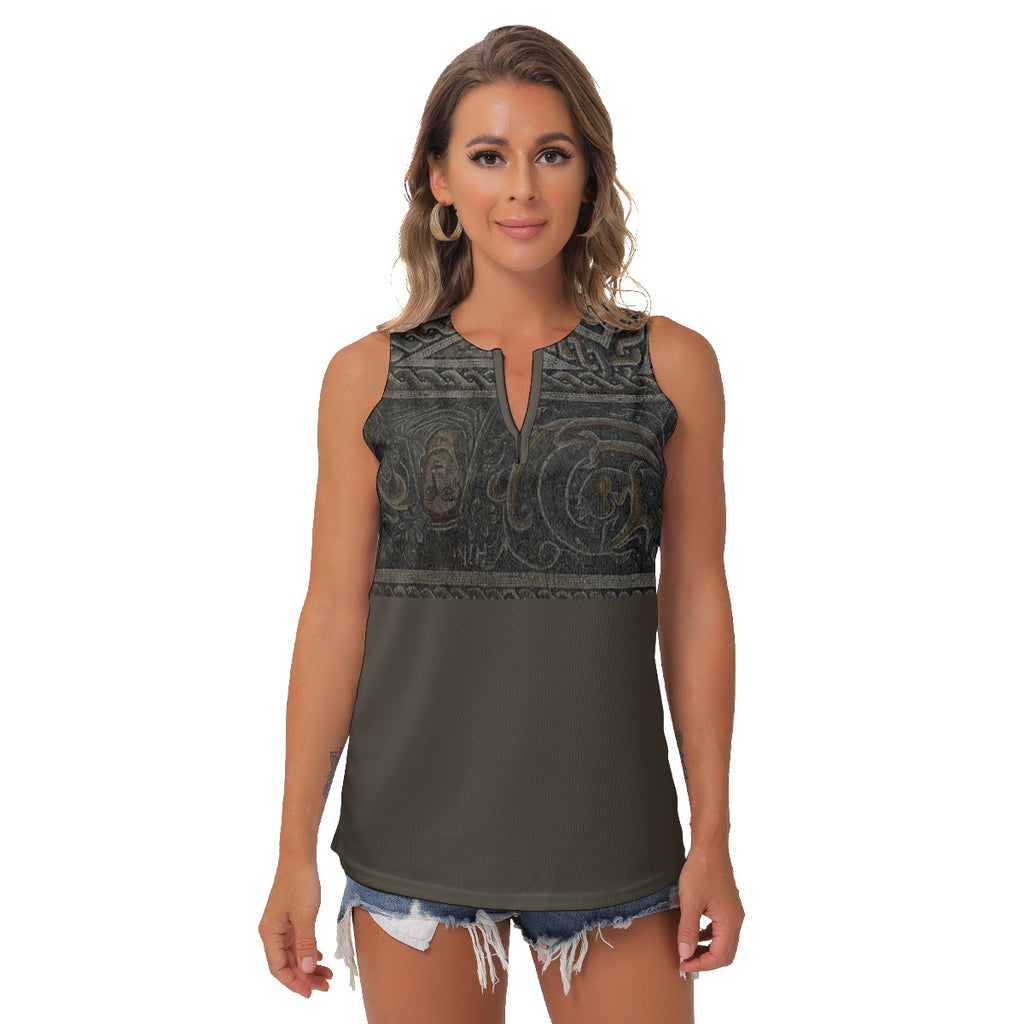 Merida Taapestry Women's Sleeveless V-Neck Top