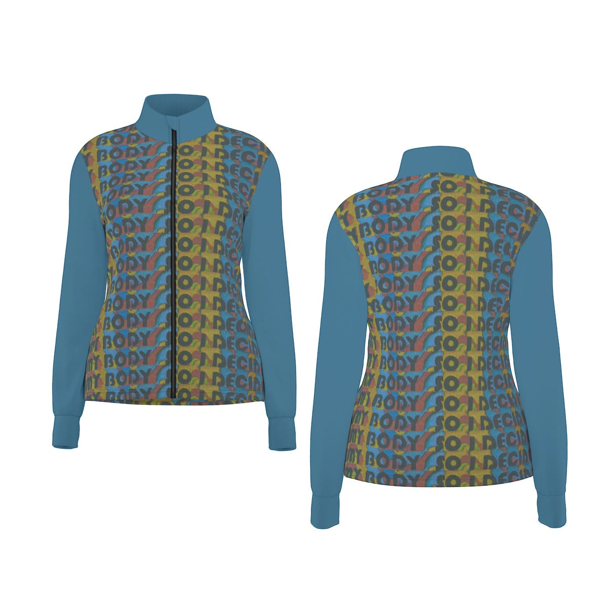 All-Over Print Women's Long Sleeve Thumbhole Jacket