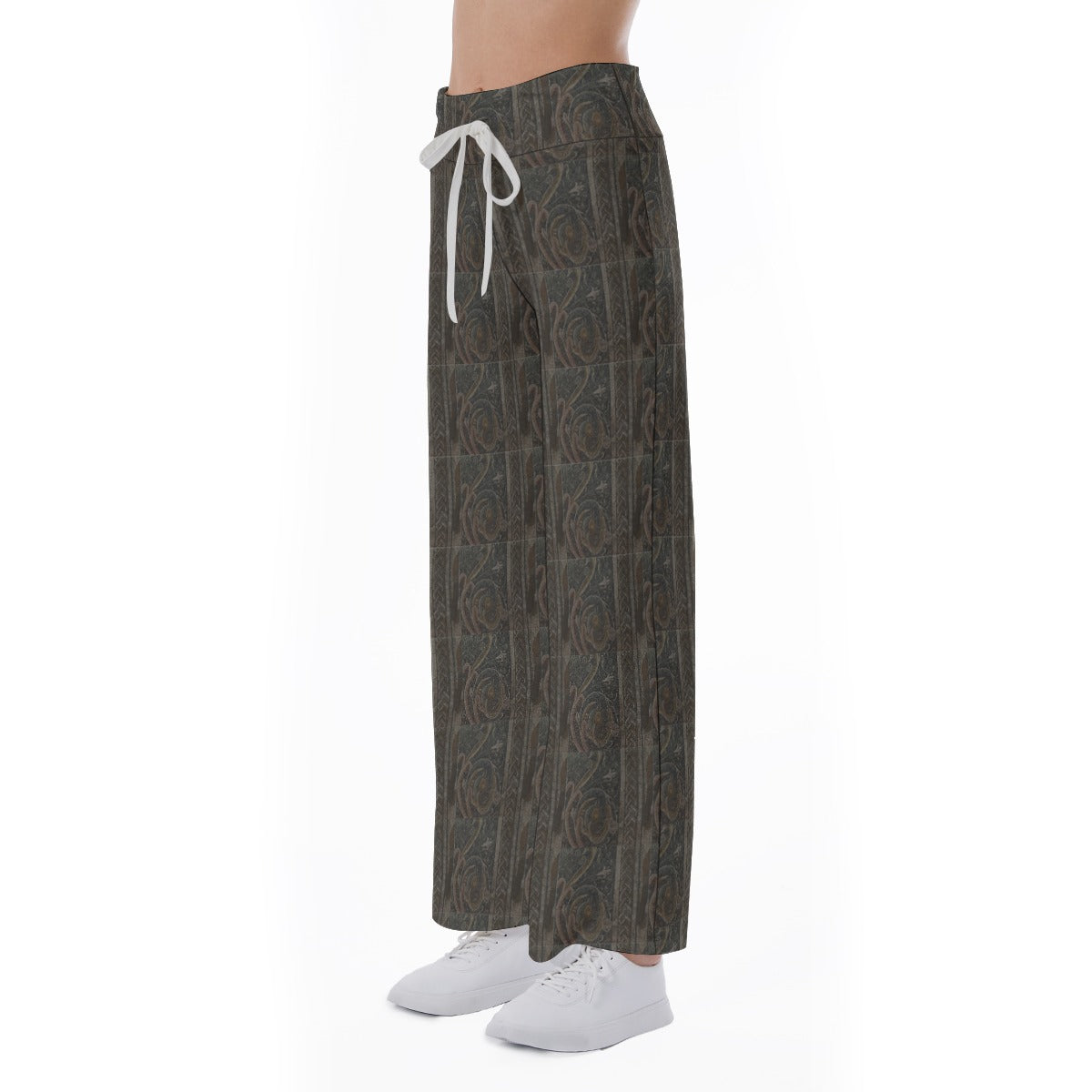 Merida Tapestry High-waisted Straight-leg Trousers