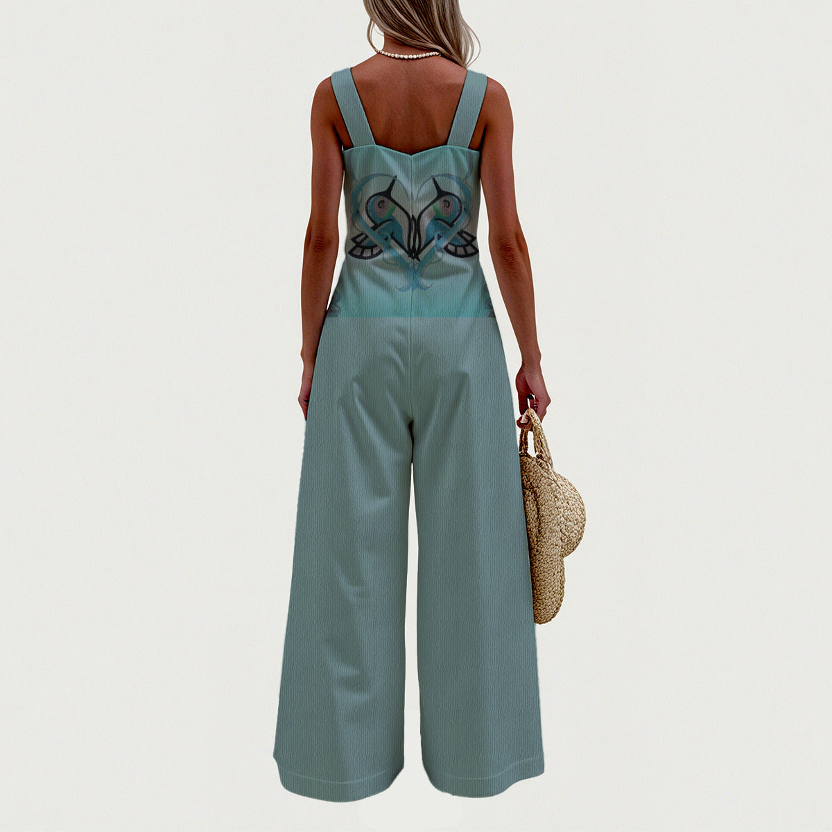 Love Birds Women's Wide-Leg Jumpsuit