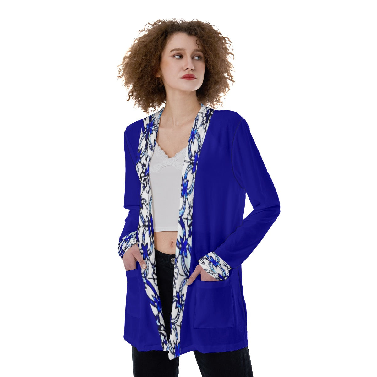 Elegance in Blue Women's Cover With Pocket