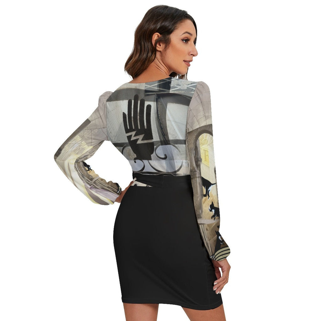 Collage e'tois Dress