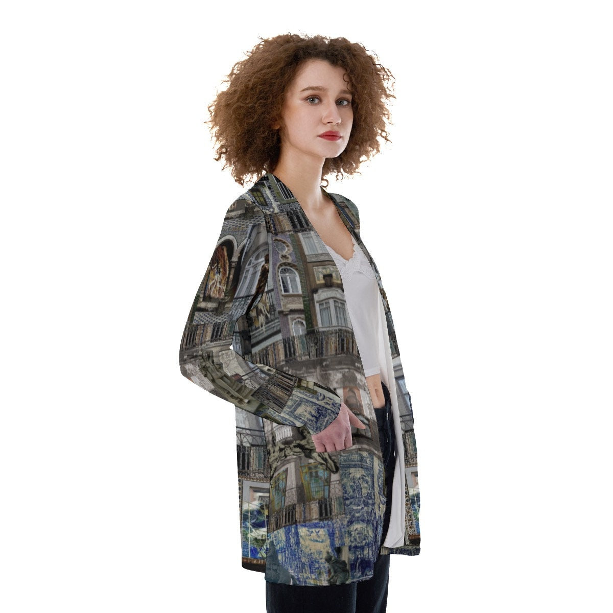 Eureopean Windows Women's Patch Pocket Cardigan