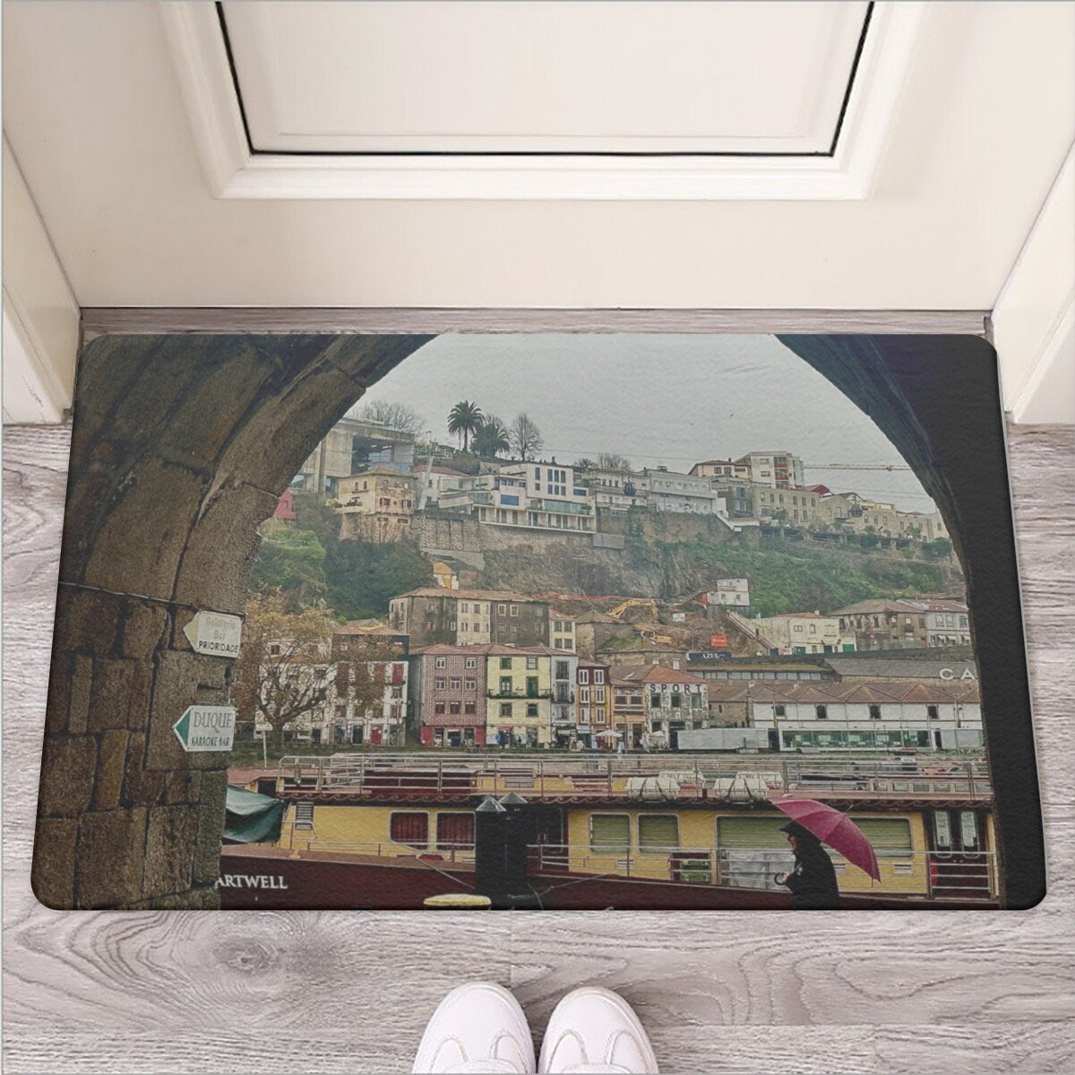 Portugal View Door Mat | Rubber