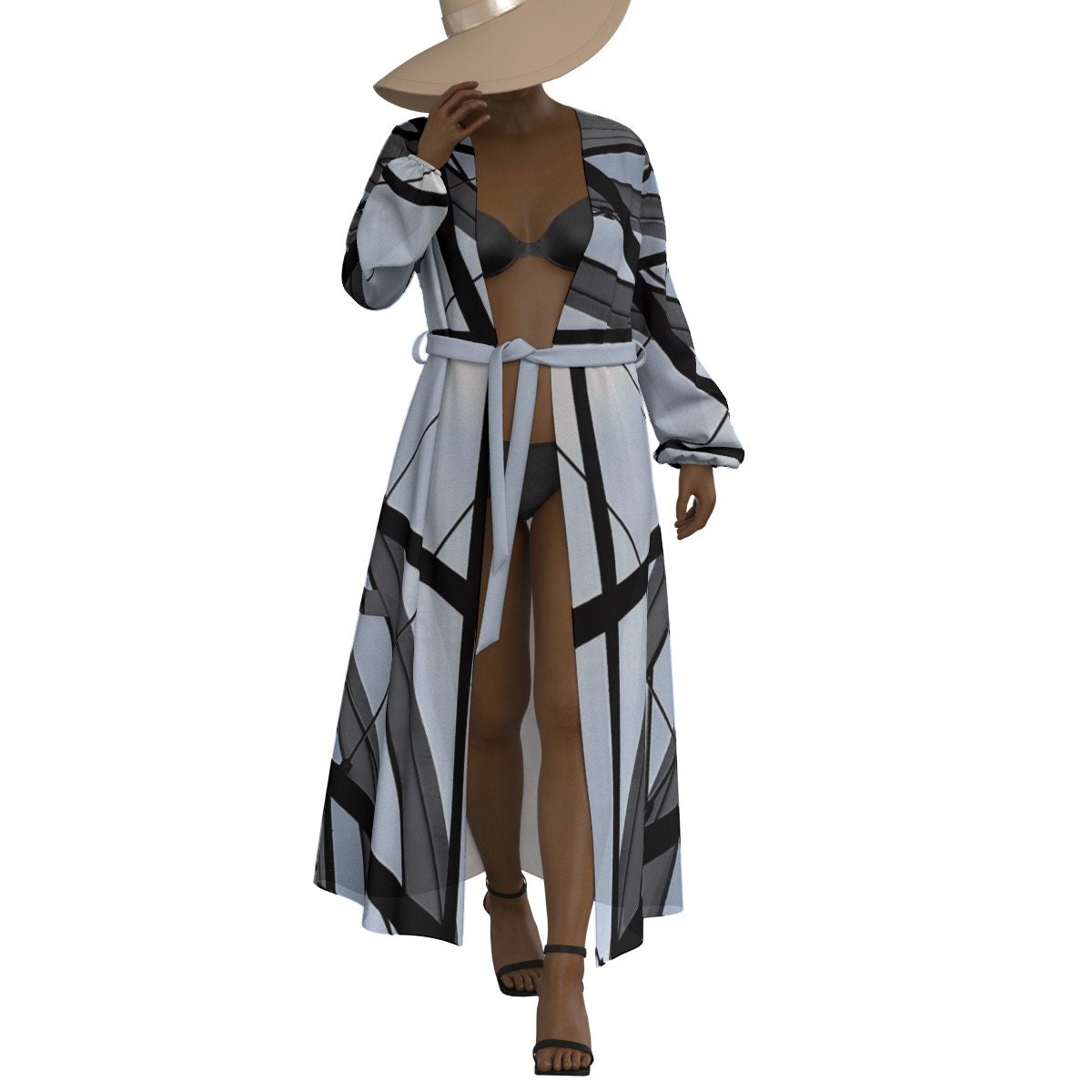 Architectural Series 4 Women's Chiffon Robe
