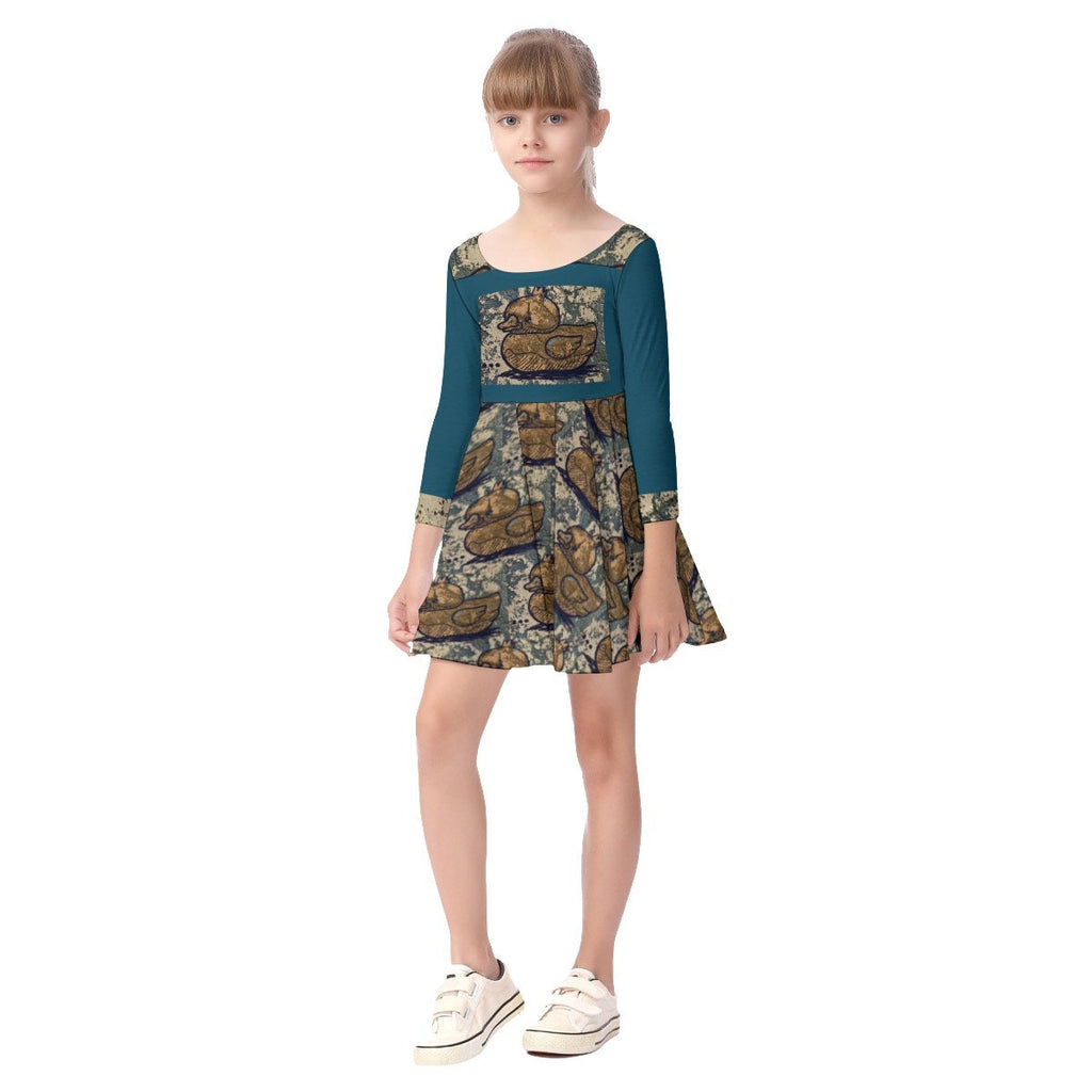 Graffiti Series Kid's Long Sleeve Dress
