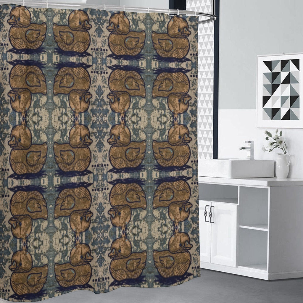 Graffiti Duck Shower Curtain