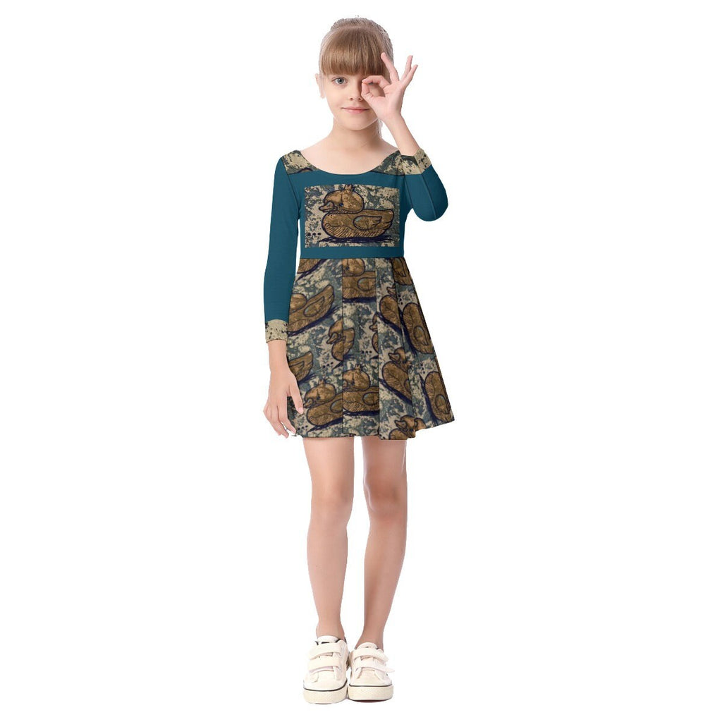 Graffiti Series Kid's Long Sleeve Dress