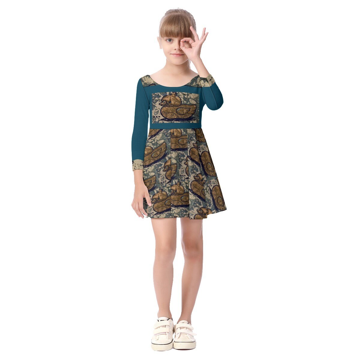 Graffiti Series Kid's Long Sleeve Dress