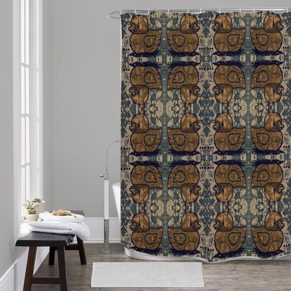 Graffiti Duck Shower Curtain
