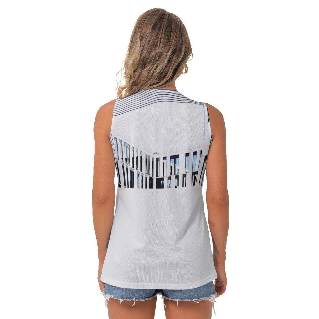 Architectural 1 Women's Sleeveless V-Neck Top