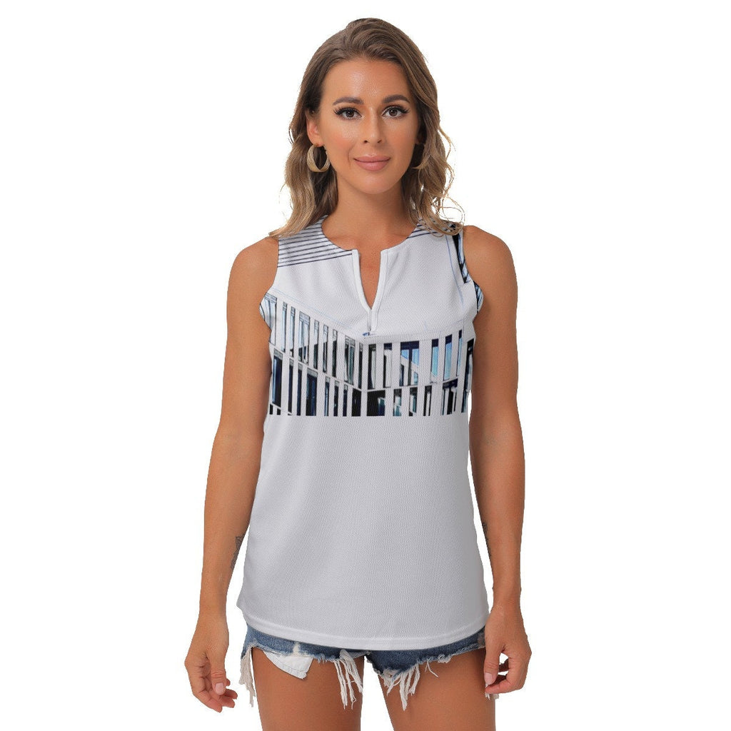 Architectural 1 Women's Sleeveless V-Neck Top