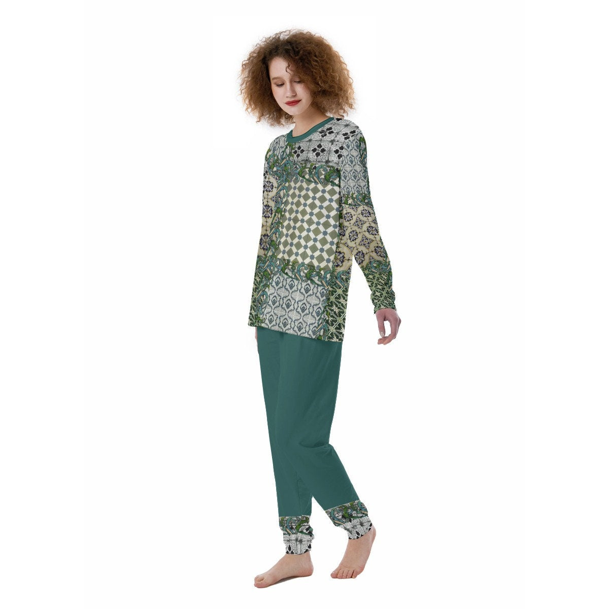 Portugal Greens Pajama Set