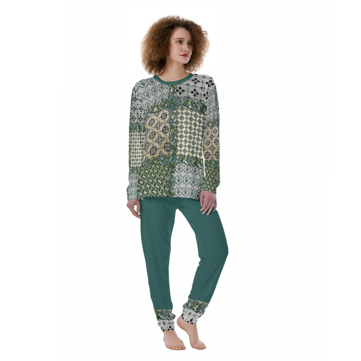 Portugal Greens Pajama Set
