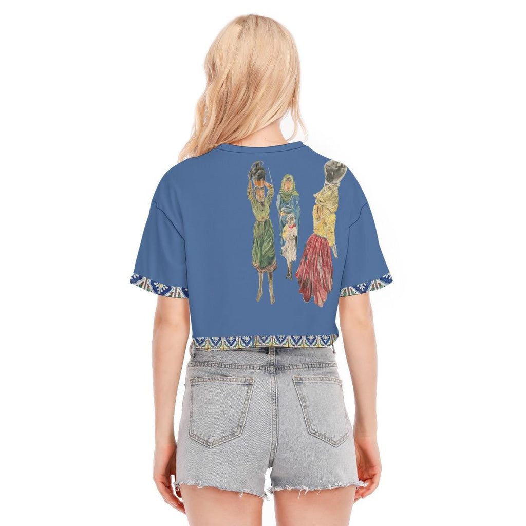 Women od New Mexico Cropped Cotton T-shirt