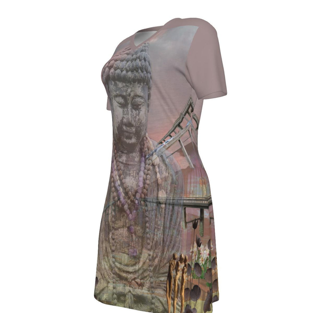 All Roads Women's Cotton V-Neck Dress