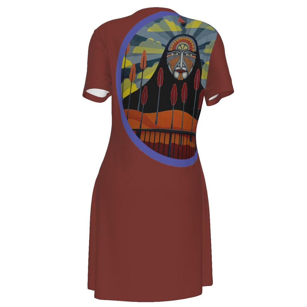 Aztec New Mexico All Cotton Short Sleeve Dress