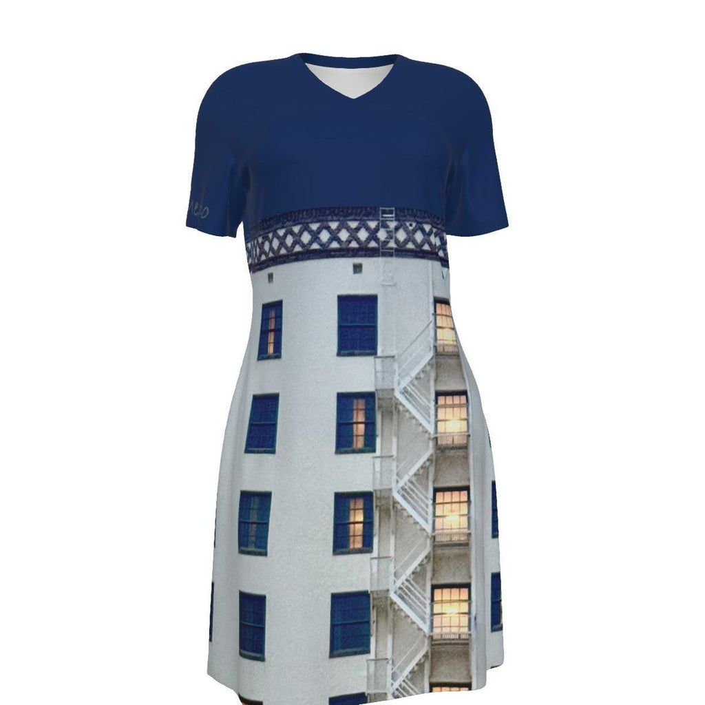 Blue Building New Mexico All Cotton Short Sleeve Dress