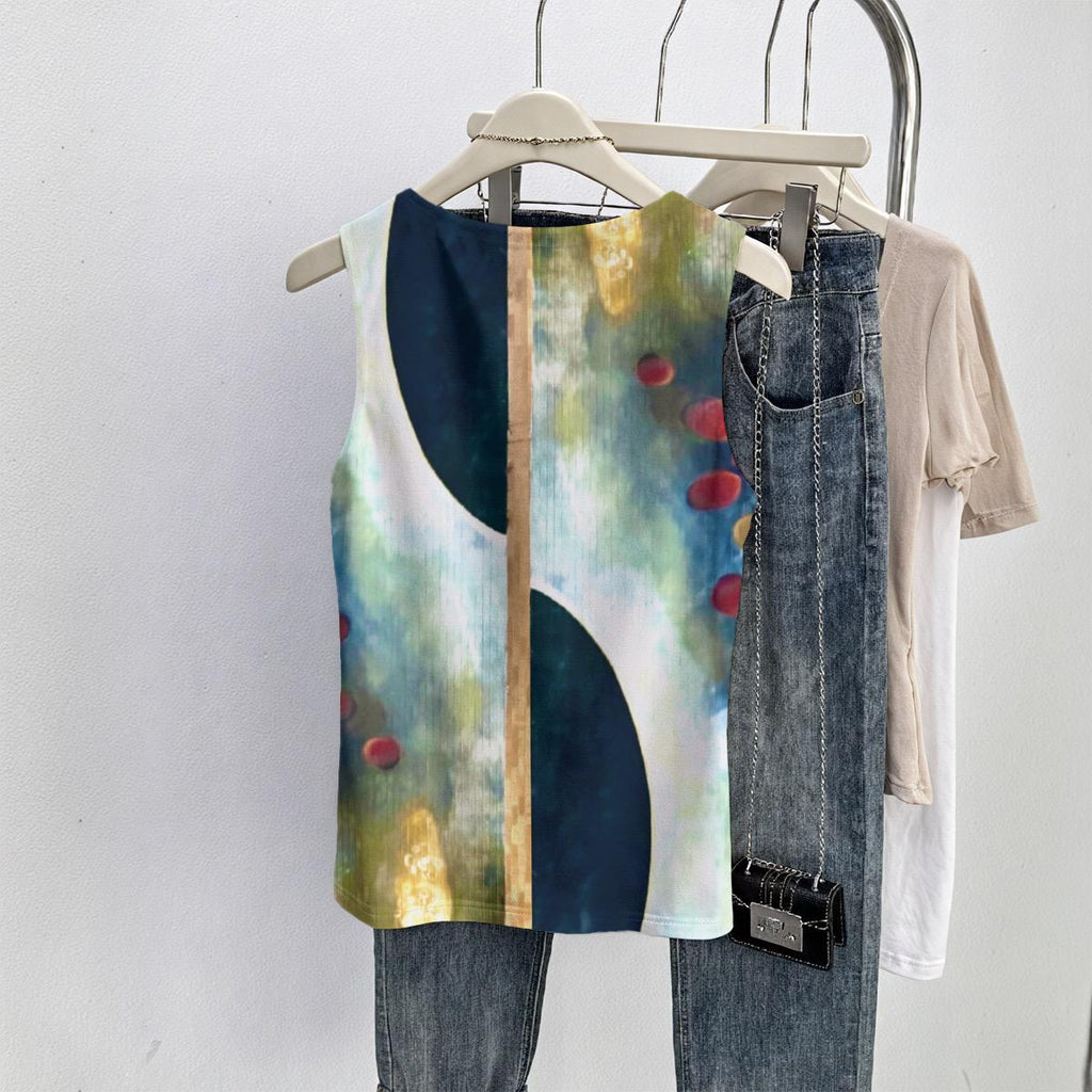 Designer Women Cotton Sleeveless Tee