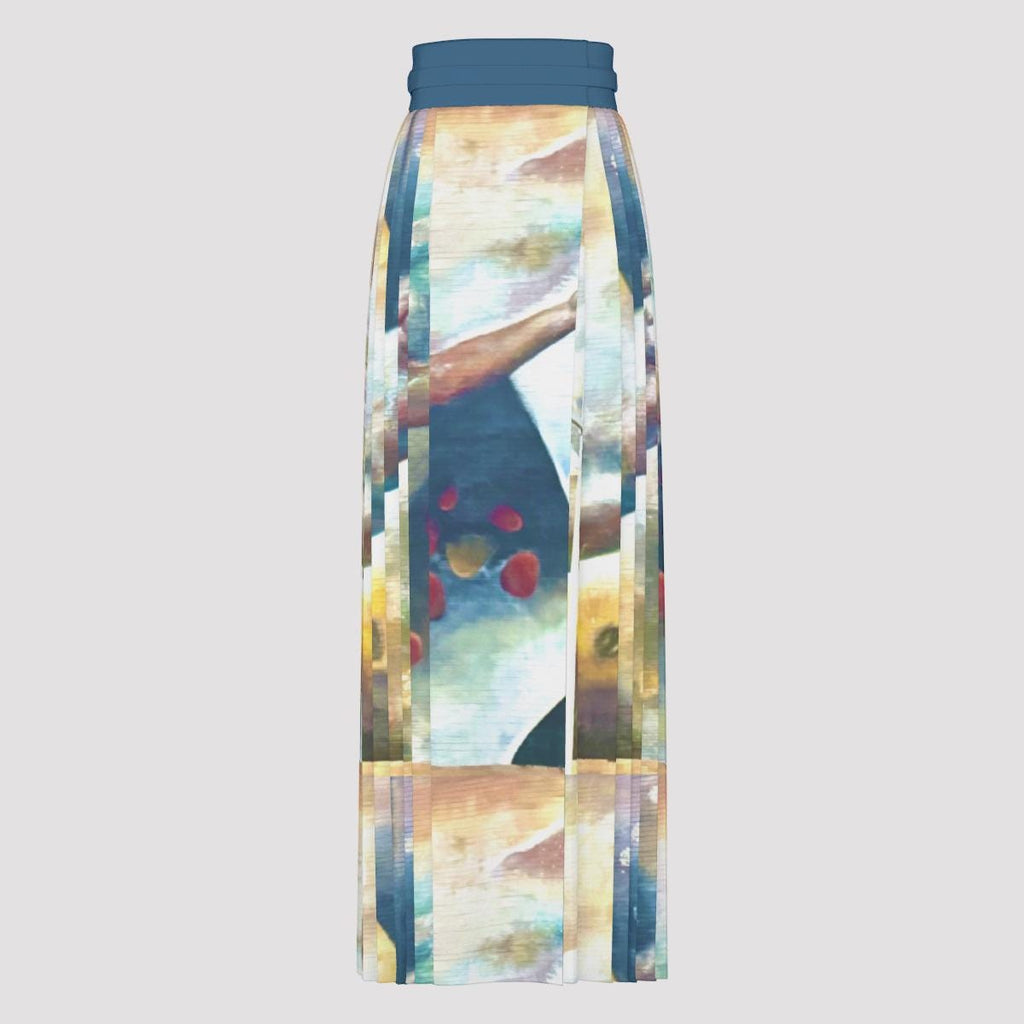 Beauty of New Mexico  Women Traditional Chinese Pleated Skirt