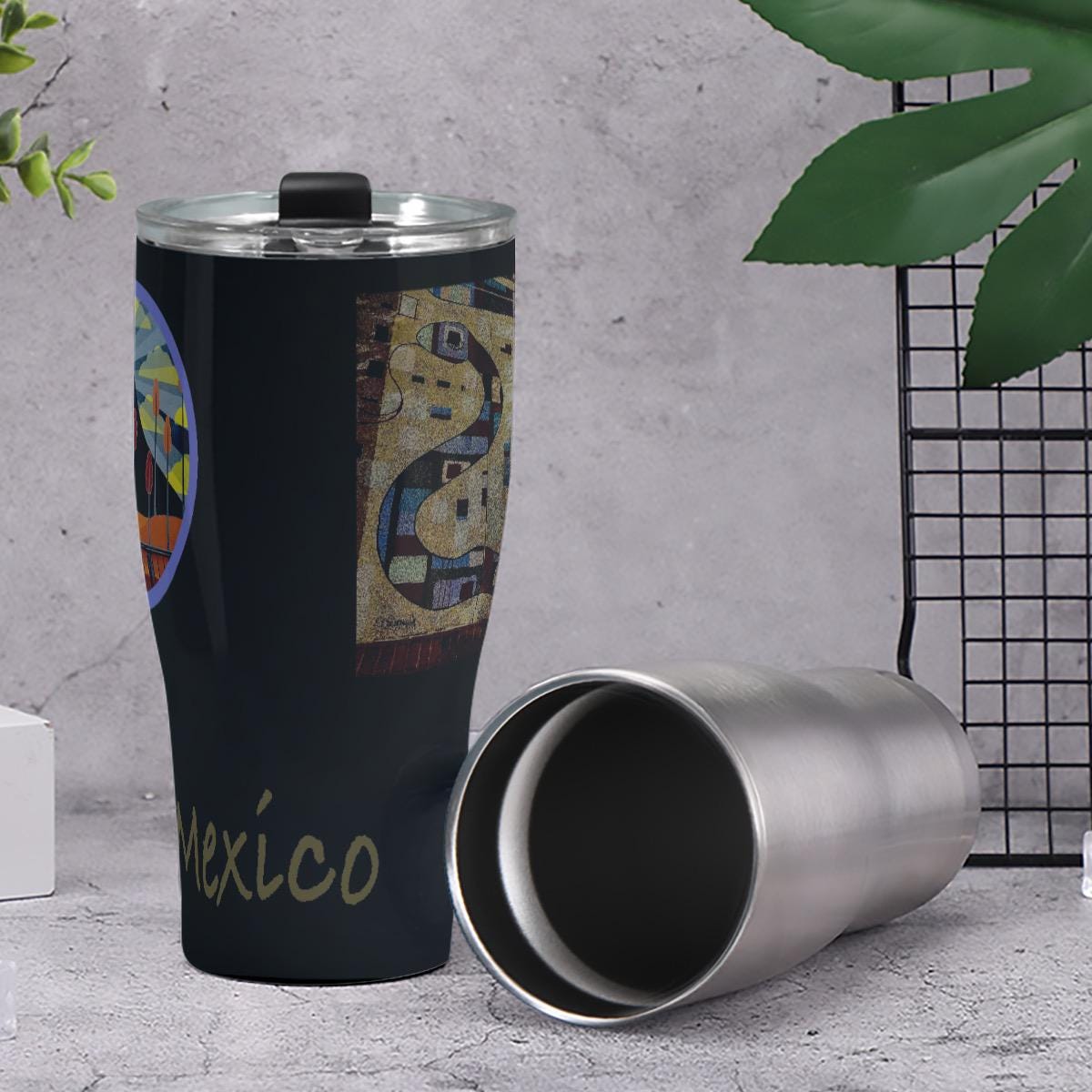 New Mexico Murals Cone Tumbler