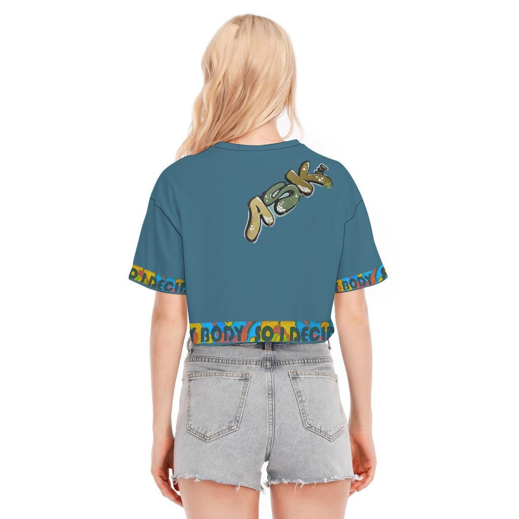 I Decide Cropped Cotton T-Shirt