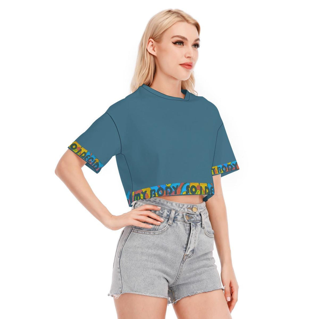 I Decide Cropped Cotton T-Shirt