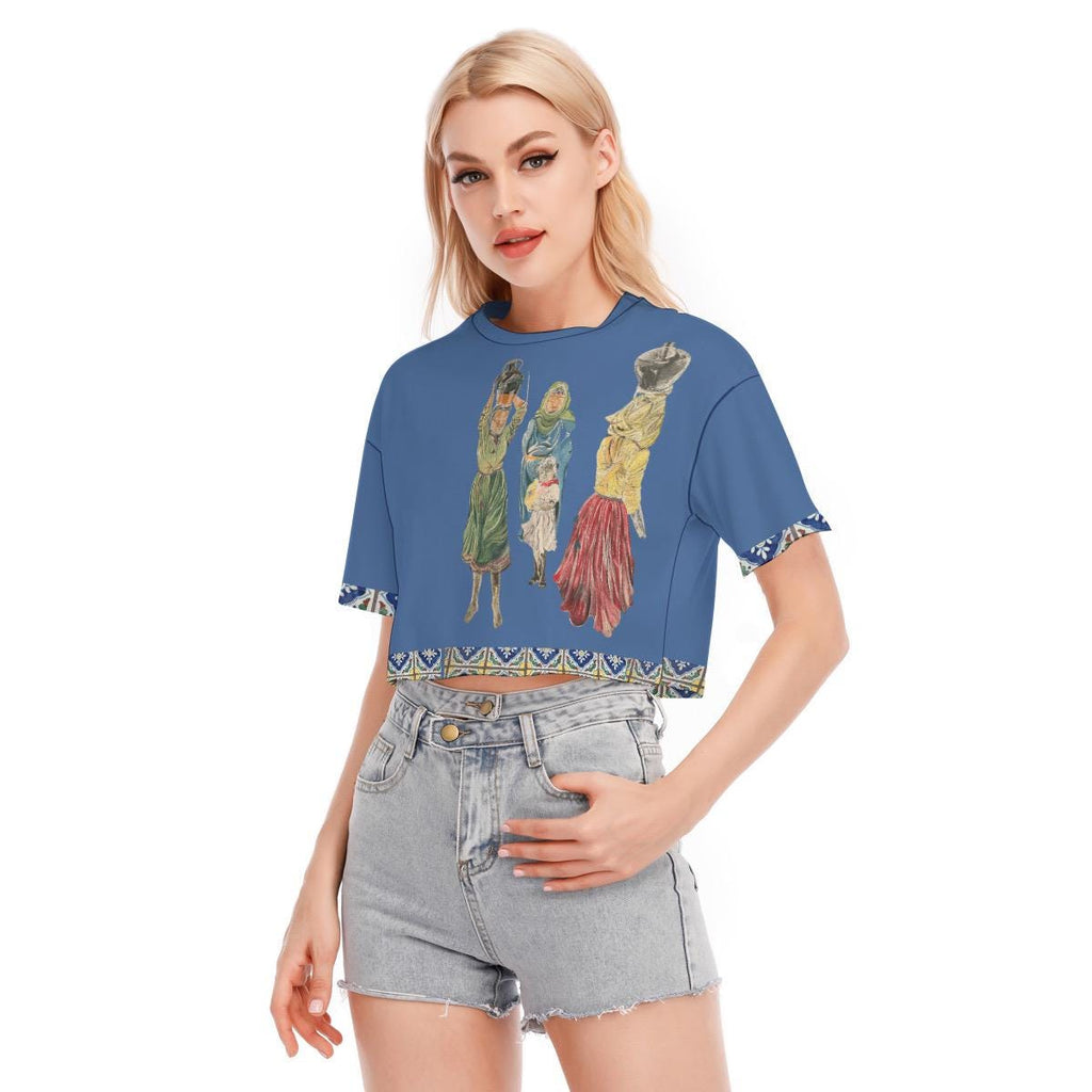 Women od New Mexico Cropped Cotton T-shirt