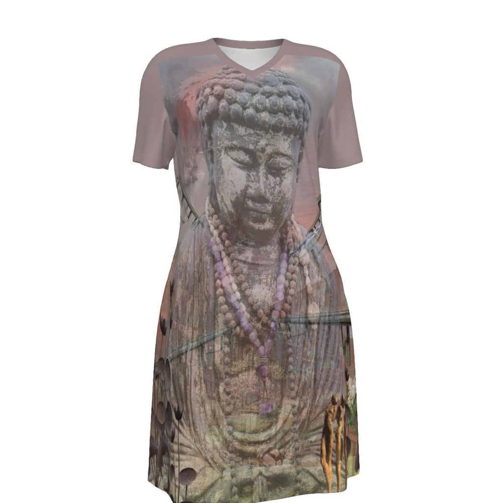 All Roads Women's Cotton V-Neck Dress