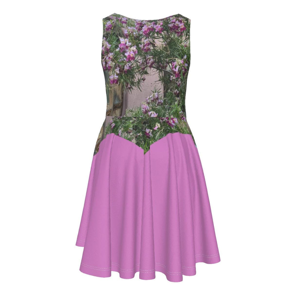 Mexican Rose Kid's Sleeveless Vest Dress