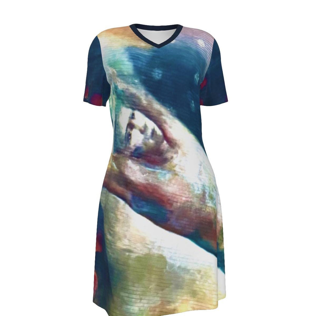 Male Mural New Mexico All Cotton Short Sleeve Dress