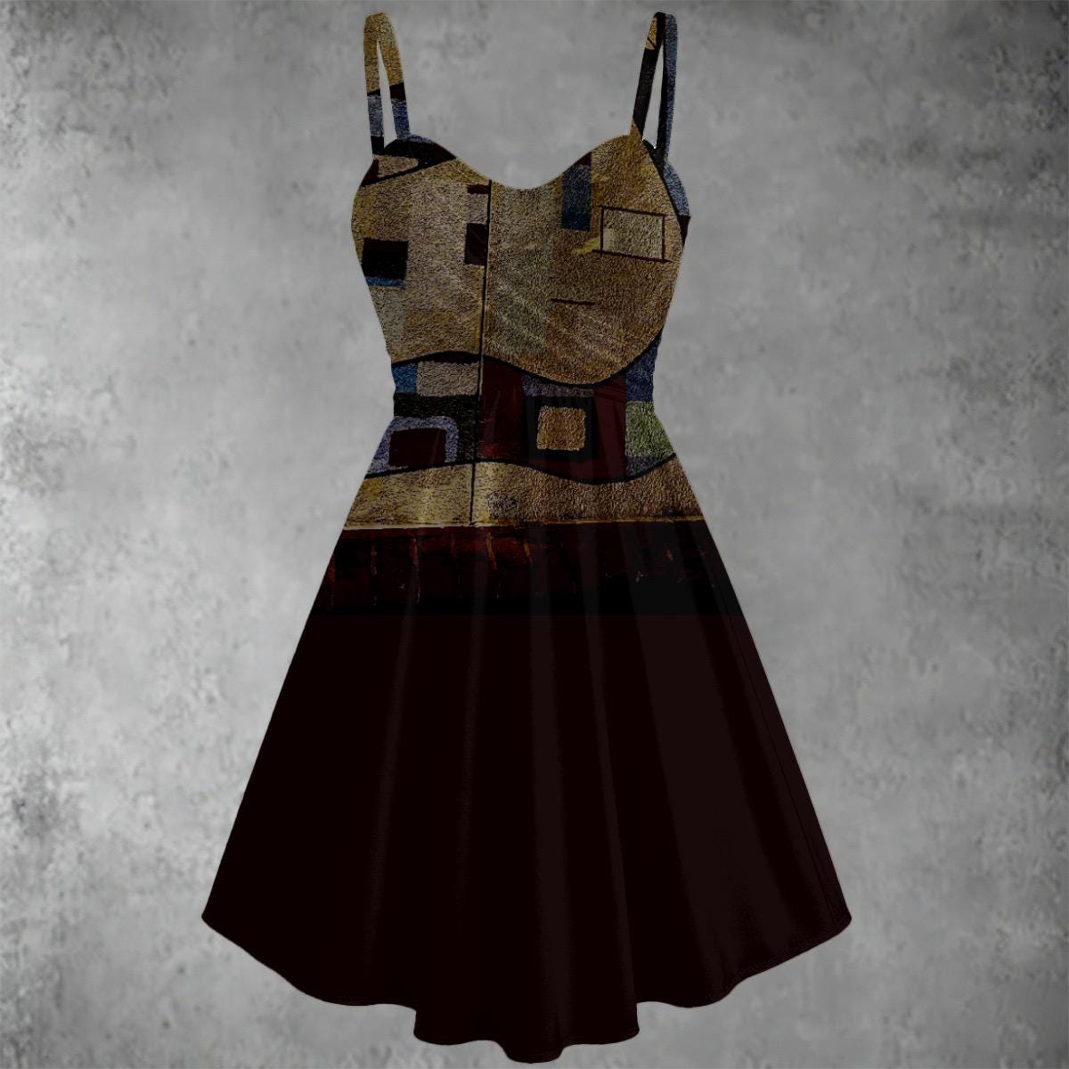 Snake Mural Women's Spaghetti Strap Dress