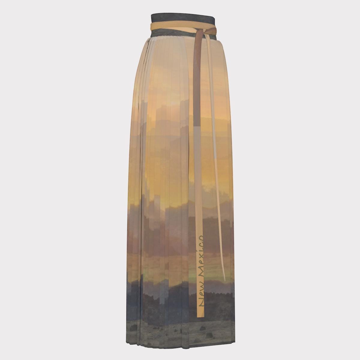 New Mexico Horizon  Women Traditional Chinese Pleated Skirt