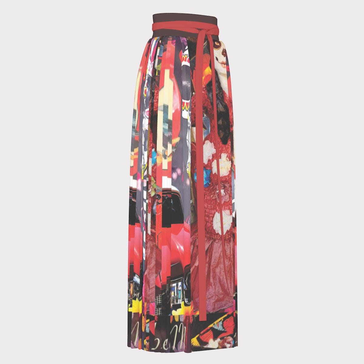 Day of the Dead ABQ Women Traditional Chinese Pleated Skirt