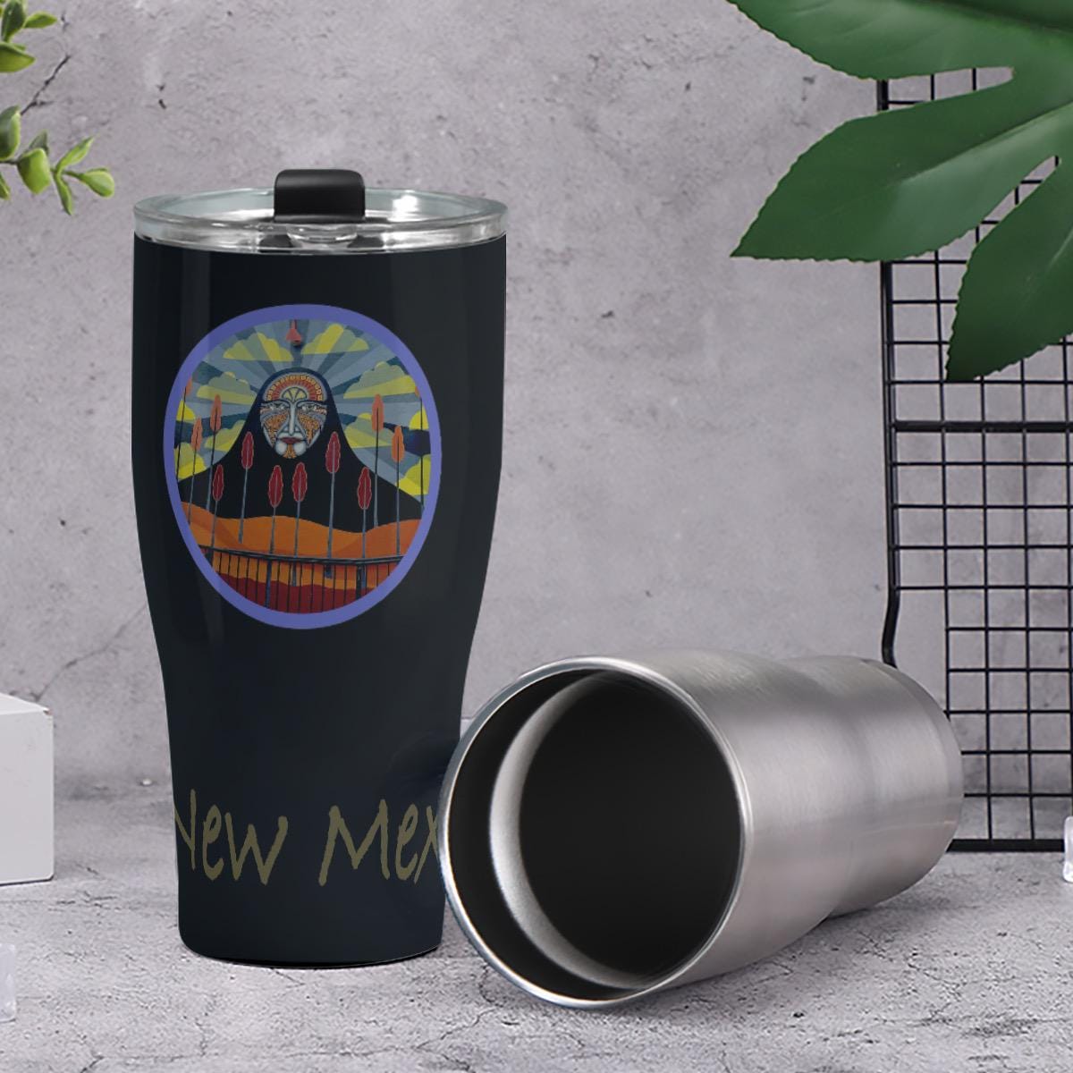 New Mexico Murals Cone Tumbler